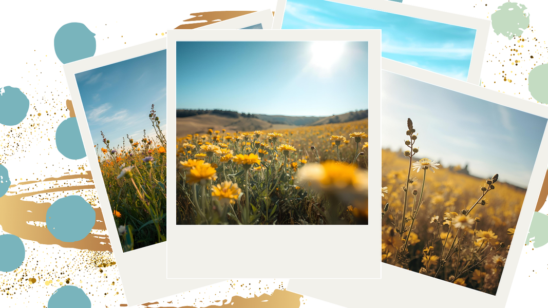 A serene outdoor bath scene with a bowl filled with water, flowers, and candles at sunset for relaxation and self-care.