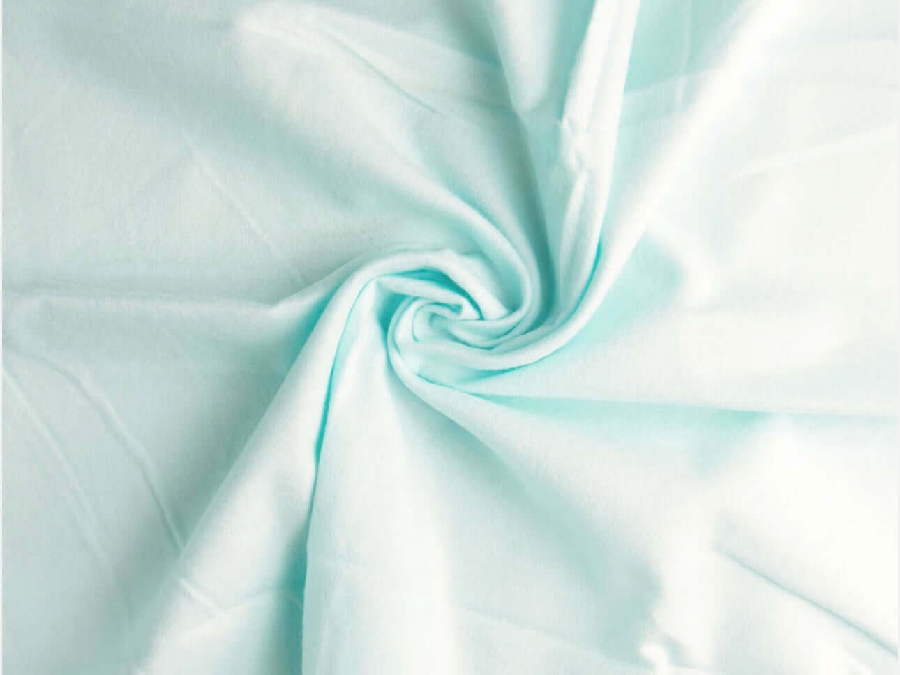 Rice heating pad made with soft cotton flannel in a light blue solid print