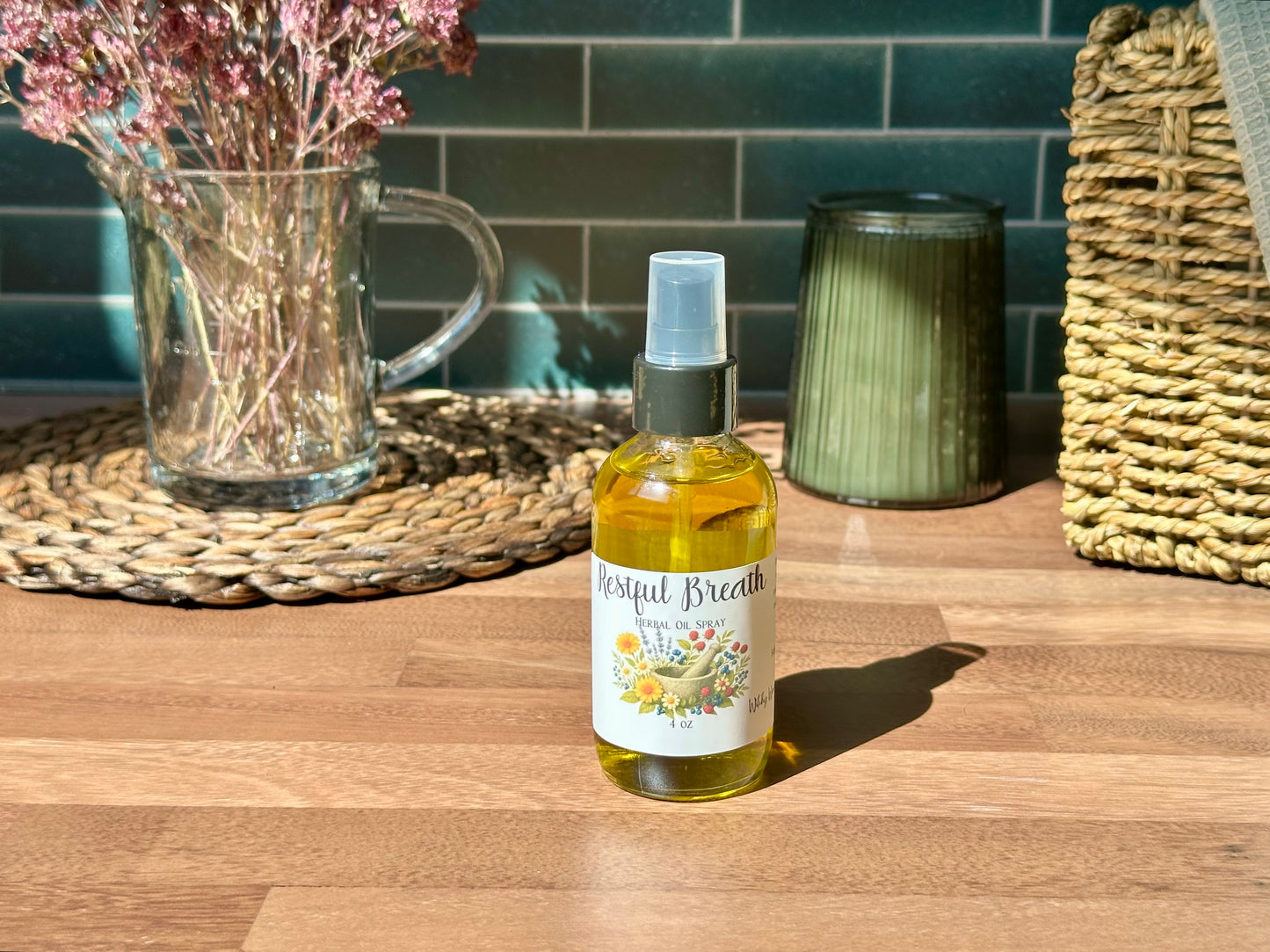 Restful Breath Herbal Oil Spray
