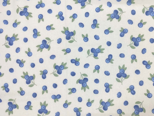 Herbal Comfort Heat Pack - Summer Patterns featuring a blue blueberry design on a white background.