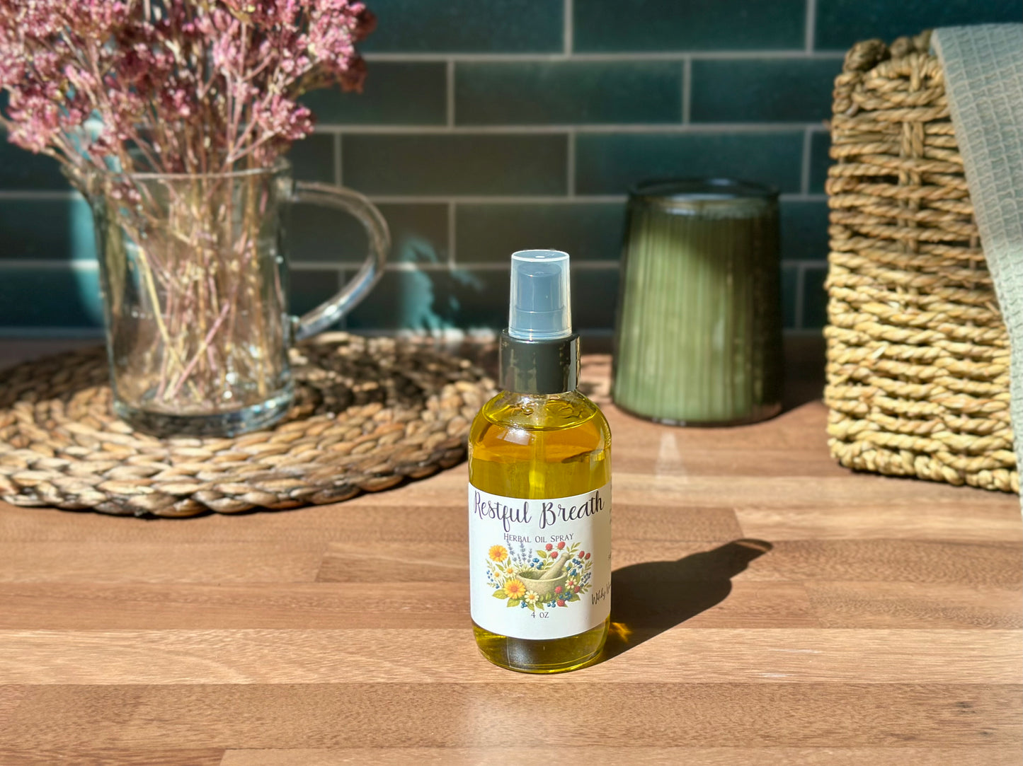 Restful Breath Herbal Oil Spray