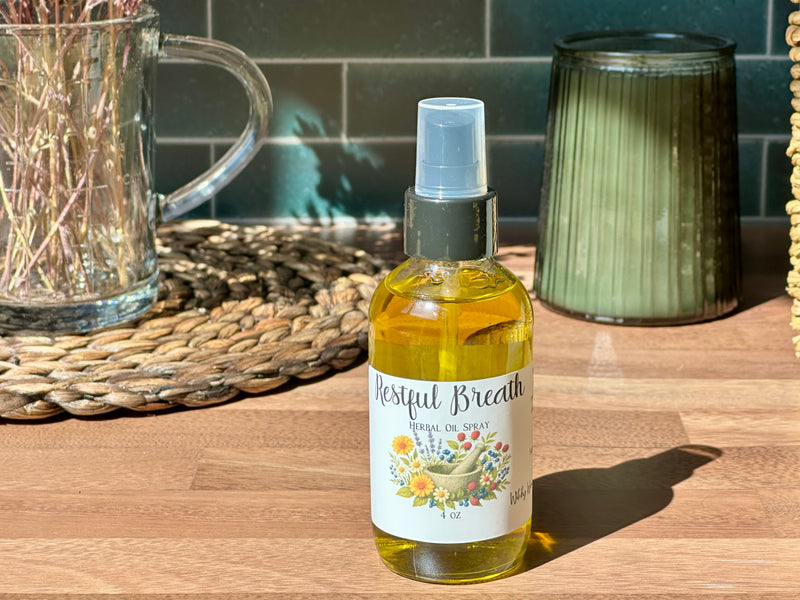 Restful Breath Herbal Oil Spray