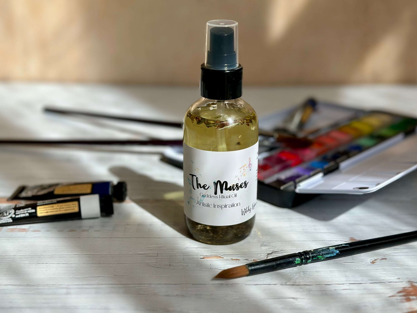 All natural and organic body oil to enhance the qualities of the Goddesses of the Muses