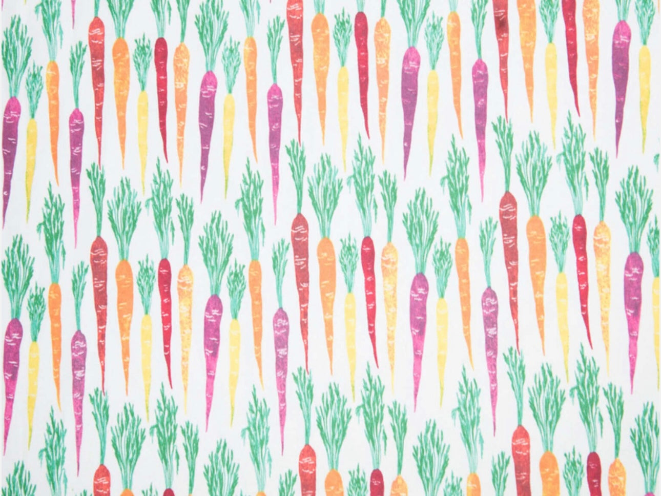 Herbal Comfort Heat Pack - Spring Patterns featuring colorful carrots and green tops in a vibrant pattern.
