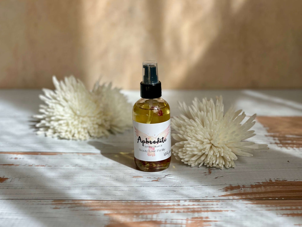 All natural and organic body oil to enhance the qualities of the Goddess Aphrodite