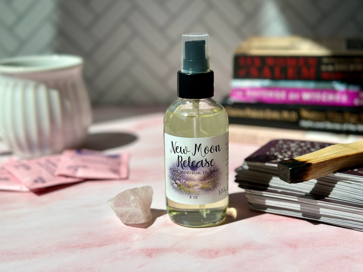 New Moon Release Ritual Menstrual Oil Spray
