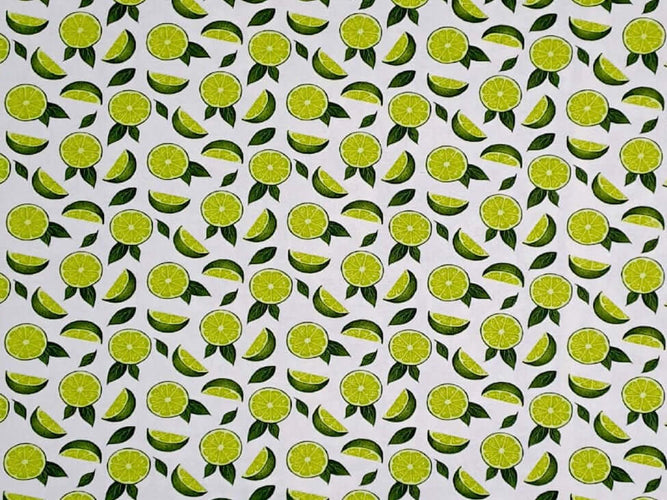 Rice heating pad made with soft cotton flannel with bright limes printed all over it - some cream background showing